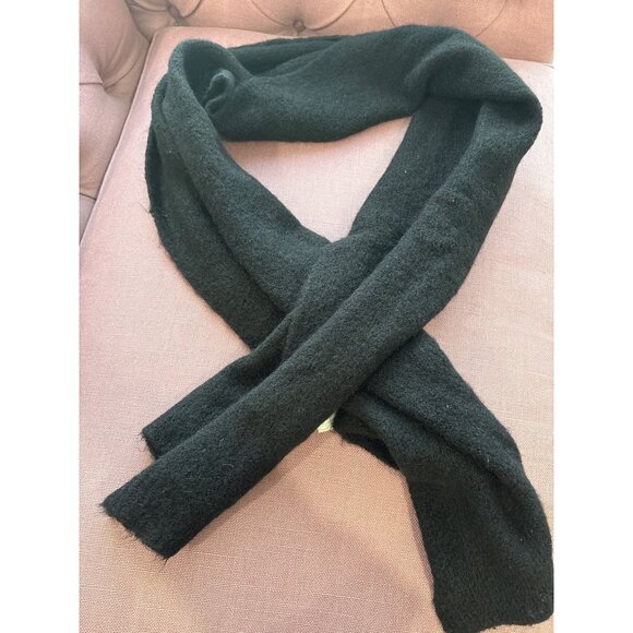 American Vintage East Scarf in Noir One Size New Unisex Wrap - Picture 5 of 9